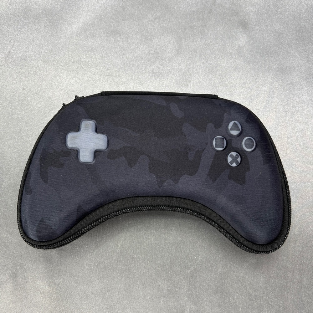 It's Academic Black Camo Video Game Controller Shaped Pencil Case Storage Pouch